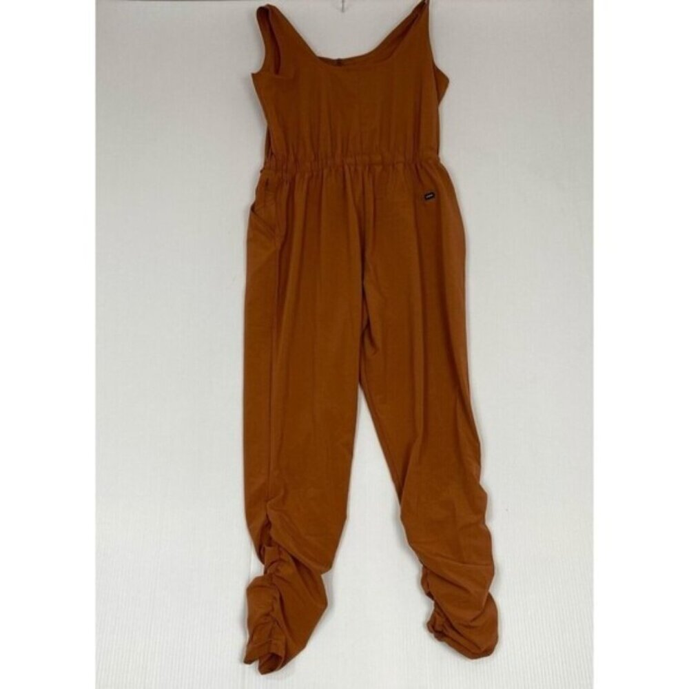 Prana Railway Sleeveless Jumpsuit Women Size M Clay Color Stretch.Pockets,NEW - Picture 6 of 13